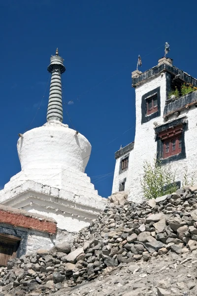 Tibetská architektura v Ladakhu — Stock fotografie