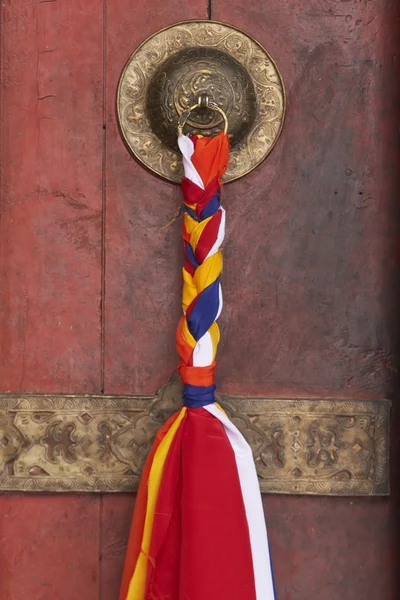 Porta estilo Tibete — Fotografia de Stock