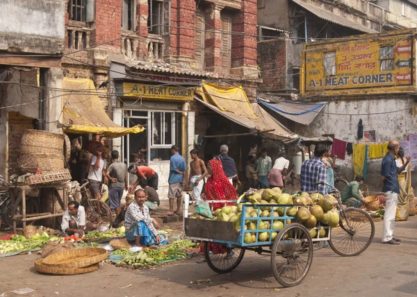 Mercado de legumes de Calcutá — Fotografia de Stock