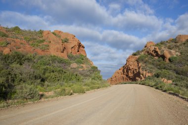 Gravel Road to the Swartberg Pass clipart