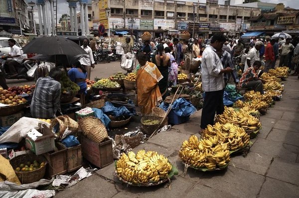 Rynek bananów — Zdjęcie stockowe