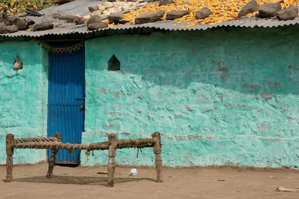Casa de campo rural indiana — Fotografia de Stock