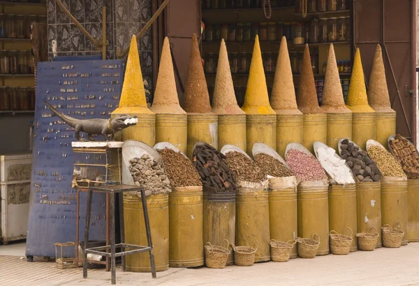 Loja de especiarias em Marrakesh — Fotografia de Stock