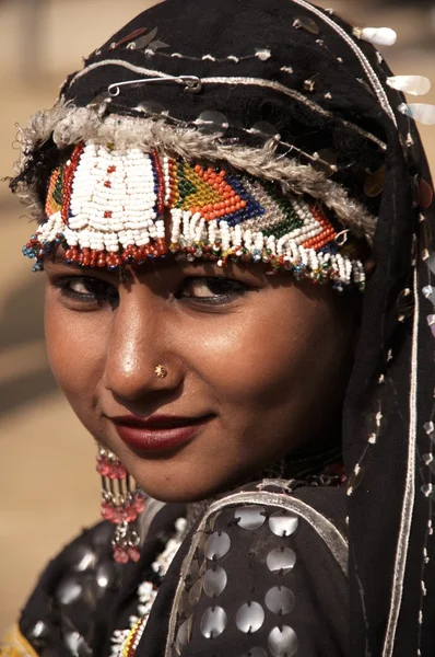 Rajasthani zigeuner danser — Stockfoto