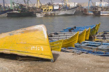 Yellow Fishing Boats clipart