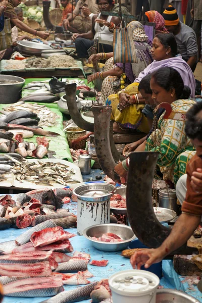 Indischer Fischmarkt — Stockfoto