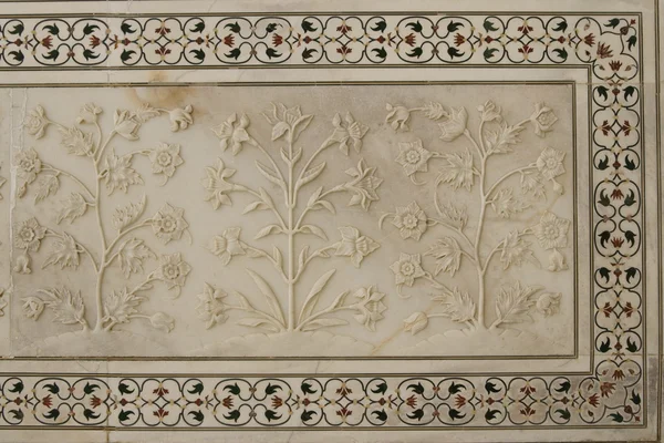 Decoration on the Taj Mahal — Stock Photo, Image