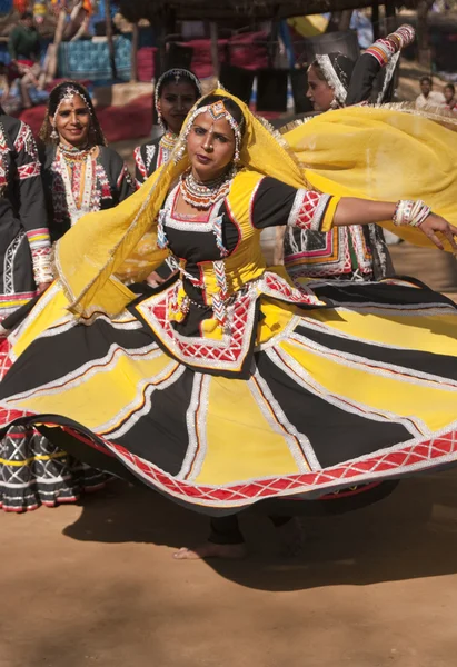 Kalbelia Dançarina em Ação — Fotografia de Stock