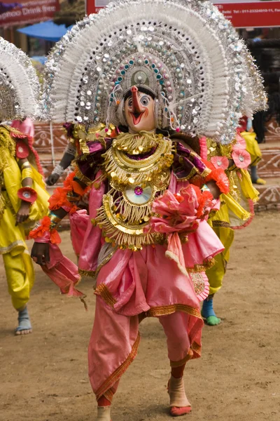 Bailarinos mascarados — Fotografia de Stock