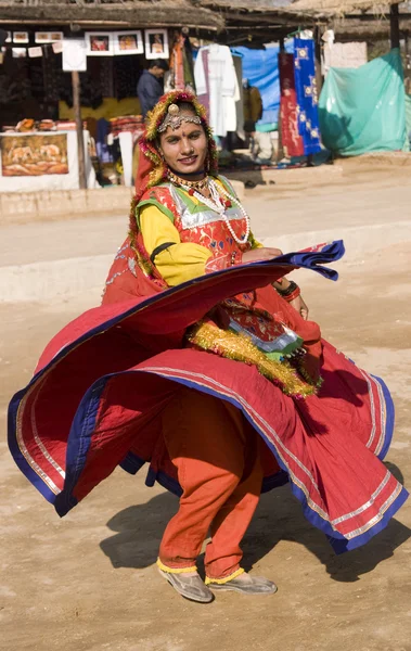 Rajasthani 댄서 — 스톡 사진