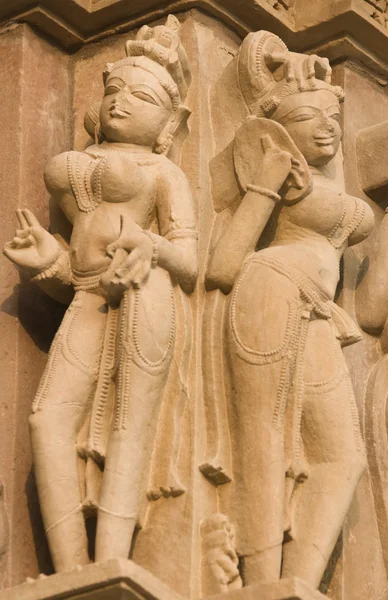 Sinnliche Hindu-Schnitzereien — Stockfoto
