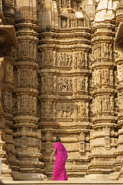 Turista em Khajuraho — Fotografia de Stock