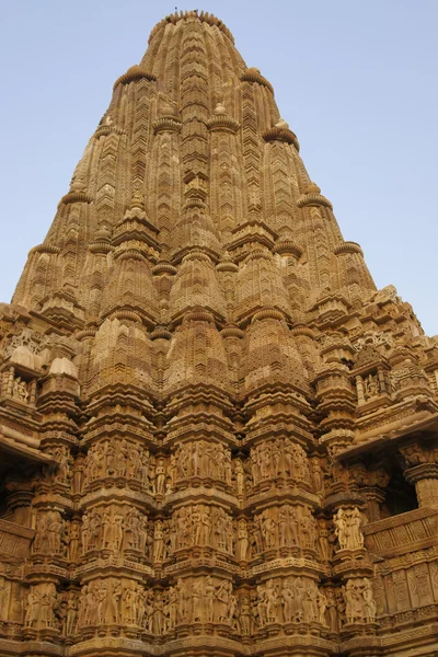 Περίτεχνα Ινδός ναός σε khajuraho — Φωτογραφία Αρχείου