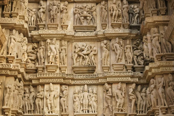 Erotyczne świątyni hinduskiej — Zdjęcie stockowe
