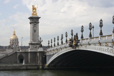 Bridge Over The River Seine in Paris clipart