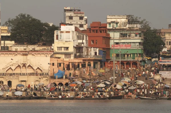 Bathing Ghats at Varanasi — Stock Photo, Image