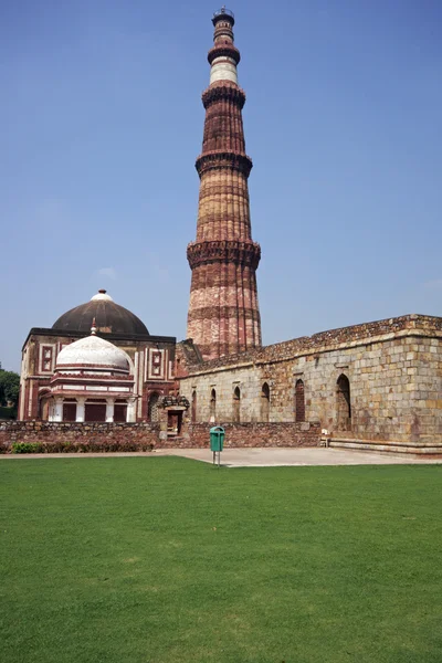 Ιστορικό qubt minar στο Δελχί — Φωτογραφία Αρχείου