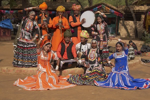 Indiai tánc társulat — Stock Fotó