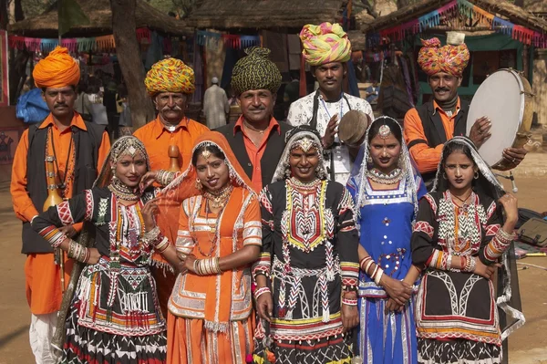 Ομάδα χορού Rajasthani — Φωτογραφία Αρχείου