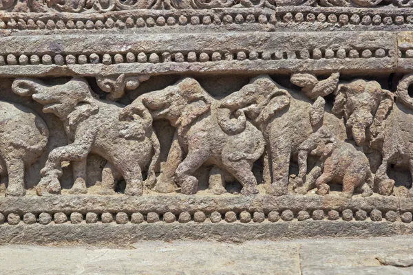 Tempel elefanter — Stockfoto