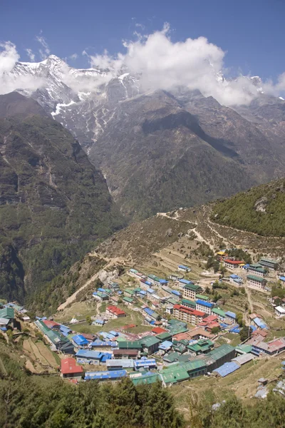 Himalaya dorp — Stockfoto