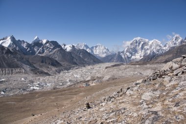 Nepal yüksek dağlar