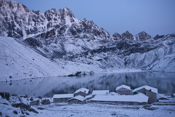 stock image Gokyo Village at Dawn