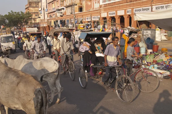 Scena di strada a Jaipur — Foto Stock