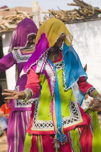 Танцоры Раджастхани — стоковое фото