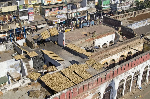 Telhados de Old Delhi — Fotografia de Stock