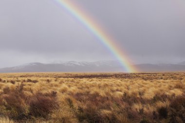 Rainbow Over Moorland clipart