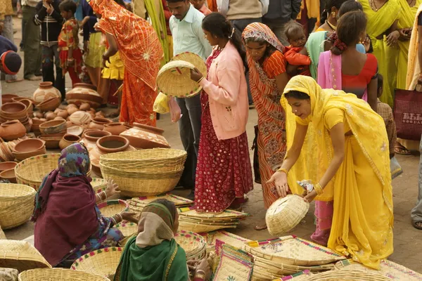 印度市场 — 图库照片