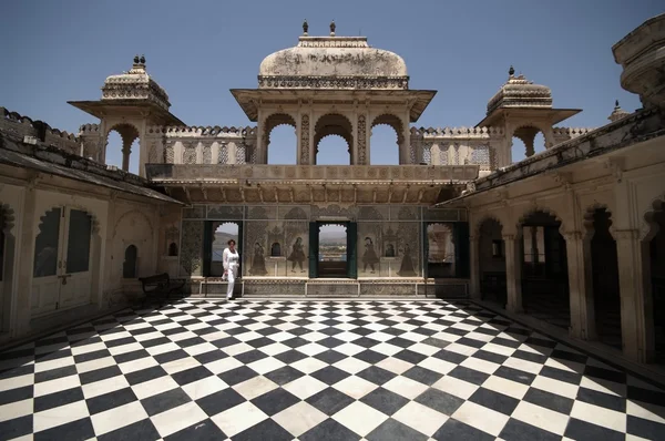 インドの宮殿の中庭 — ストック写真