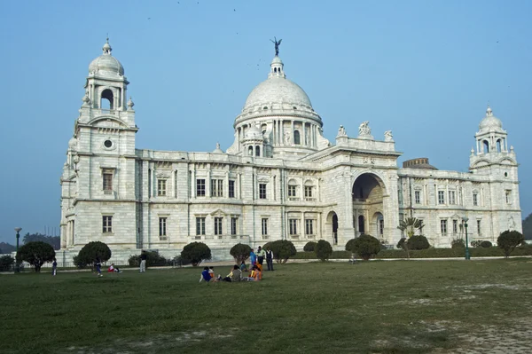 Вікторія меморіалу в місті Kolkata — стокове фото