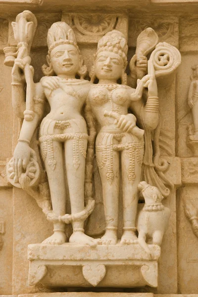 Индуистские фигуры храма — стоковое фото
