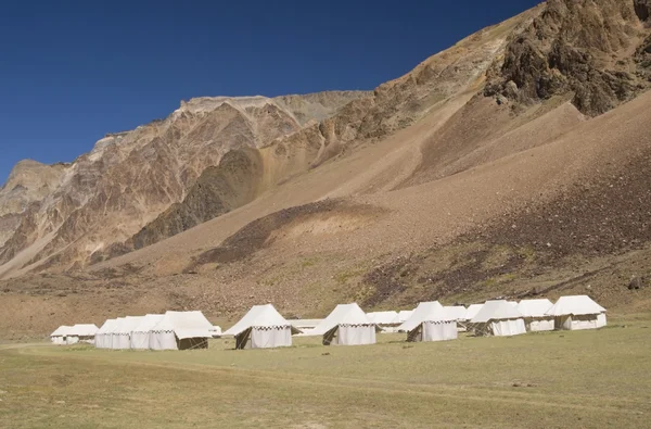 Палаточный лагерь — стоковое фото