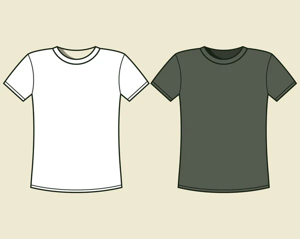 T-shirts template — Stock Vector