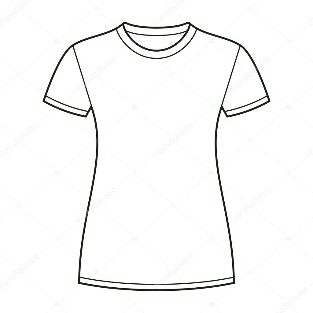 Download White t-shirt design template — Stock Vector © nikolae #10675225