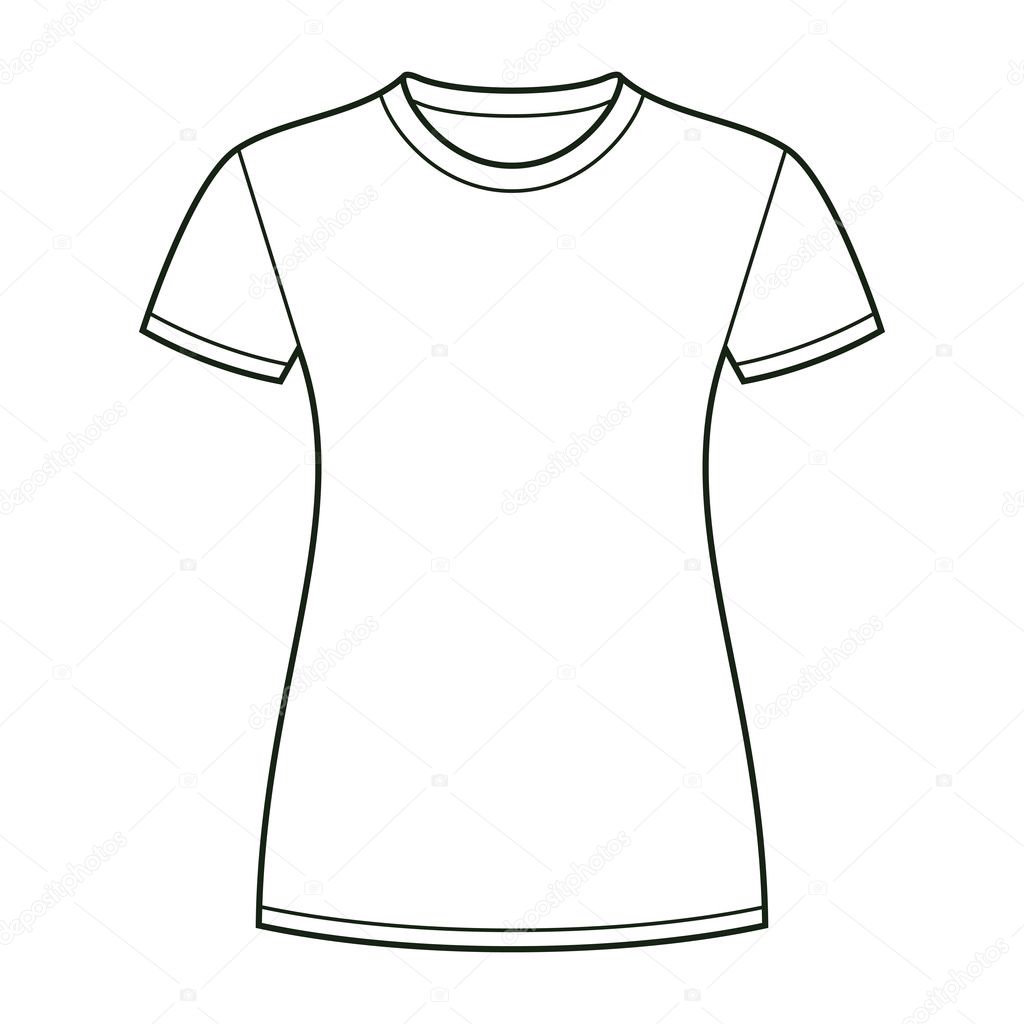 Plantilla de dise o camiseta blanca Vector de stock por nikolae