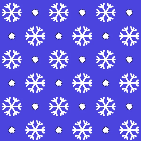 Patrón de copos de nieve — Vector de stock