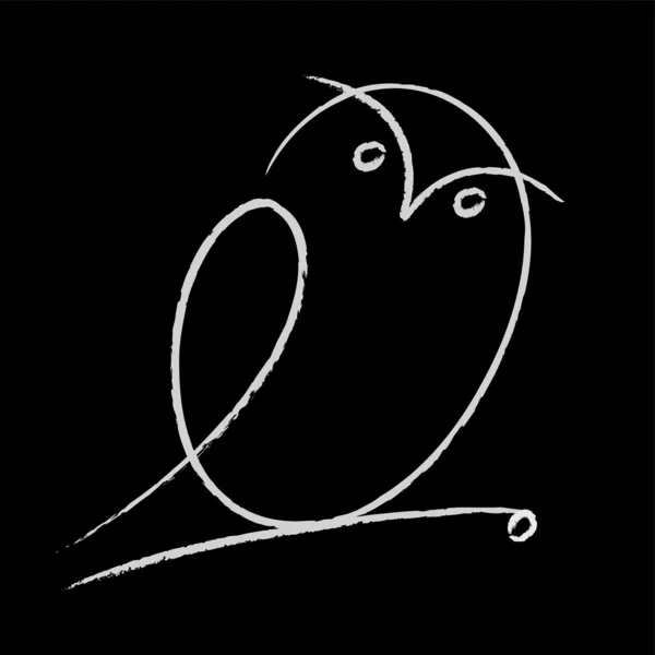 猫头鹰的卡通明星 — 图库矢量图片