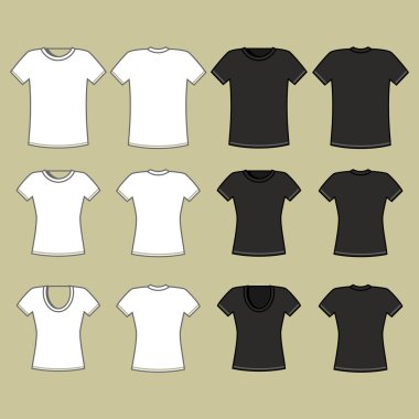 T-shirt template clipart