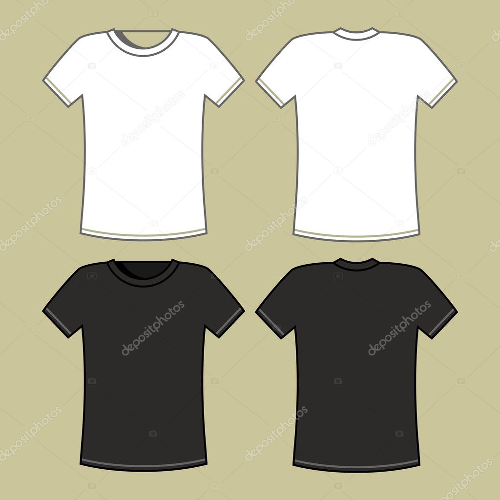 T-shirt template — Stock Vector © nikolae #8899380