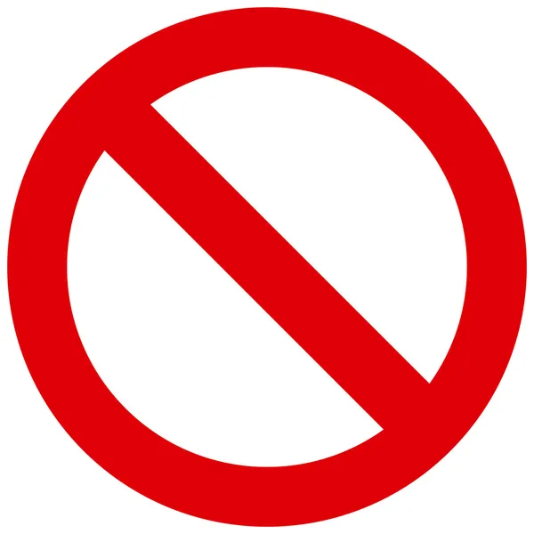 Non autorisé signe — Image vectorielle