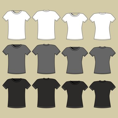 T-shirt template clipart