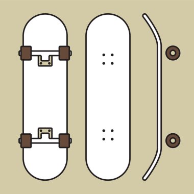 Skateboard clipart