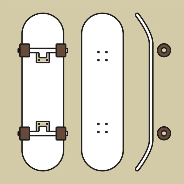 Skateboard — Vettoriale Stock