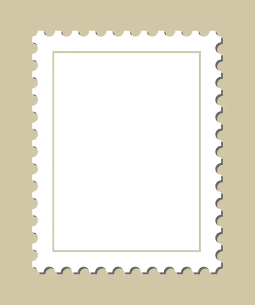 Sello postal en blanco — Vector de stock