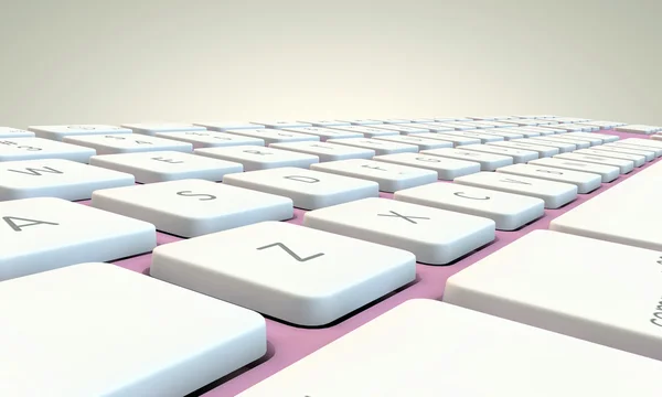Růžová klávesnice — Stock fotografie