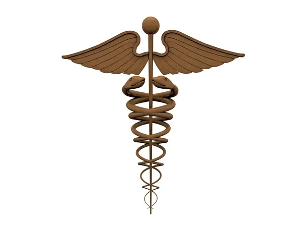 Caduceo d'oro — Foto Stock